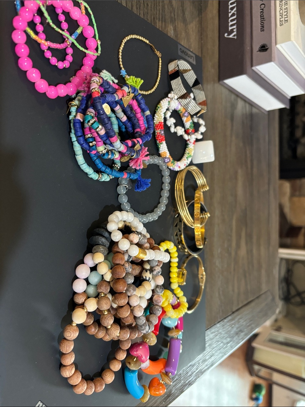 Colorful Beaded Bracelet Stack - Multicolor